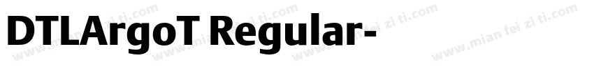 DTLArgoT Regular字体转换